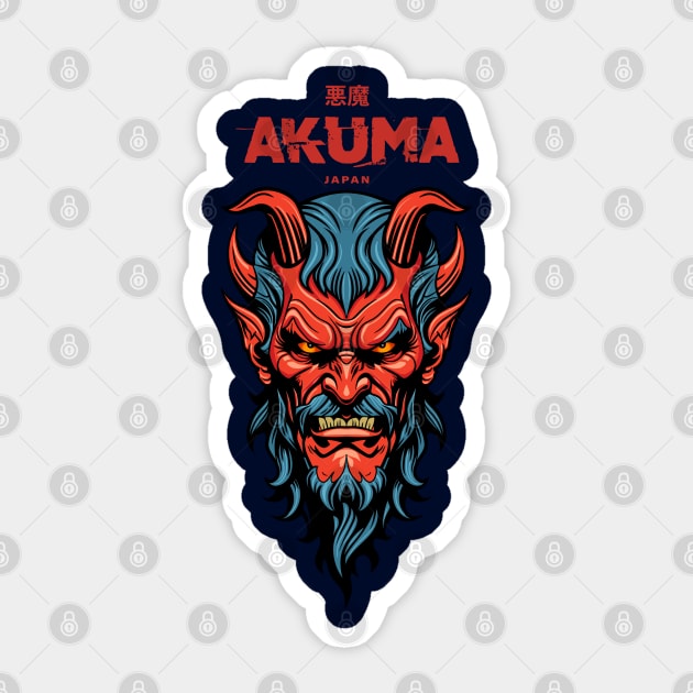 Akuma Sticker by artslaves